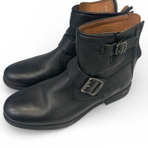 Frye Tyler Engineer Leather Ankle Boots